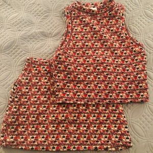 Zara Tweed Skirt Set